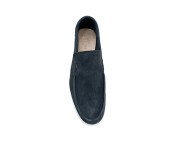 Moccasin "King" suede calf leather black