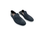 Moccasin "Palm" suede calf leather grey