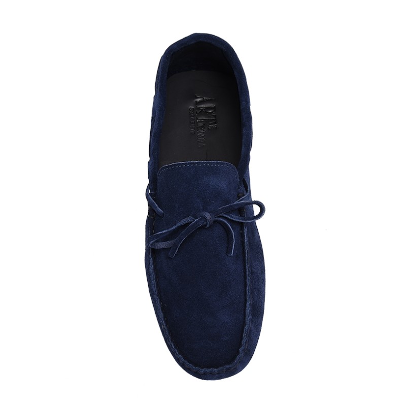 scarpe mocassino blu